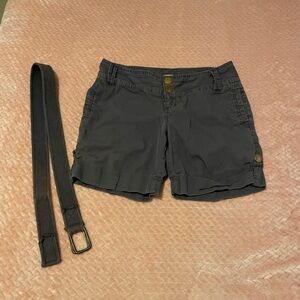 *3 for $15* Women's Gray Casual Shorts with Belt